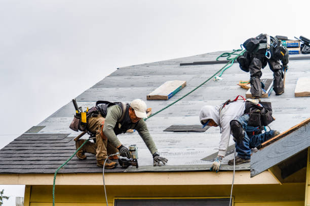 Professional Gutter Installation technician working in Neola, UT